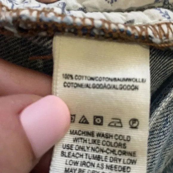 Free People Chewed Up Straight leg distressed ankle jeans Mid Rise women’s 27 - Picture 12 of 13